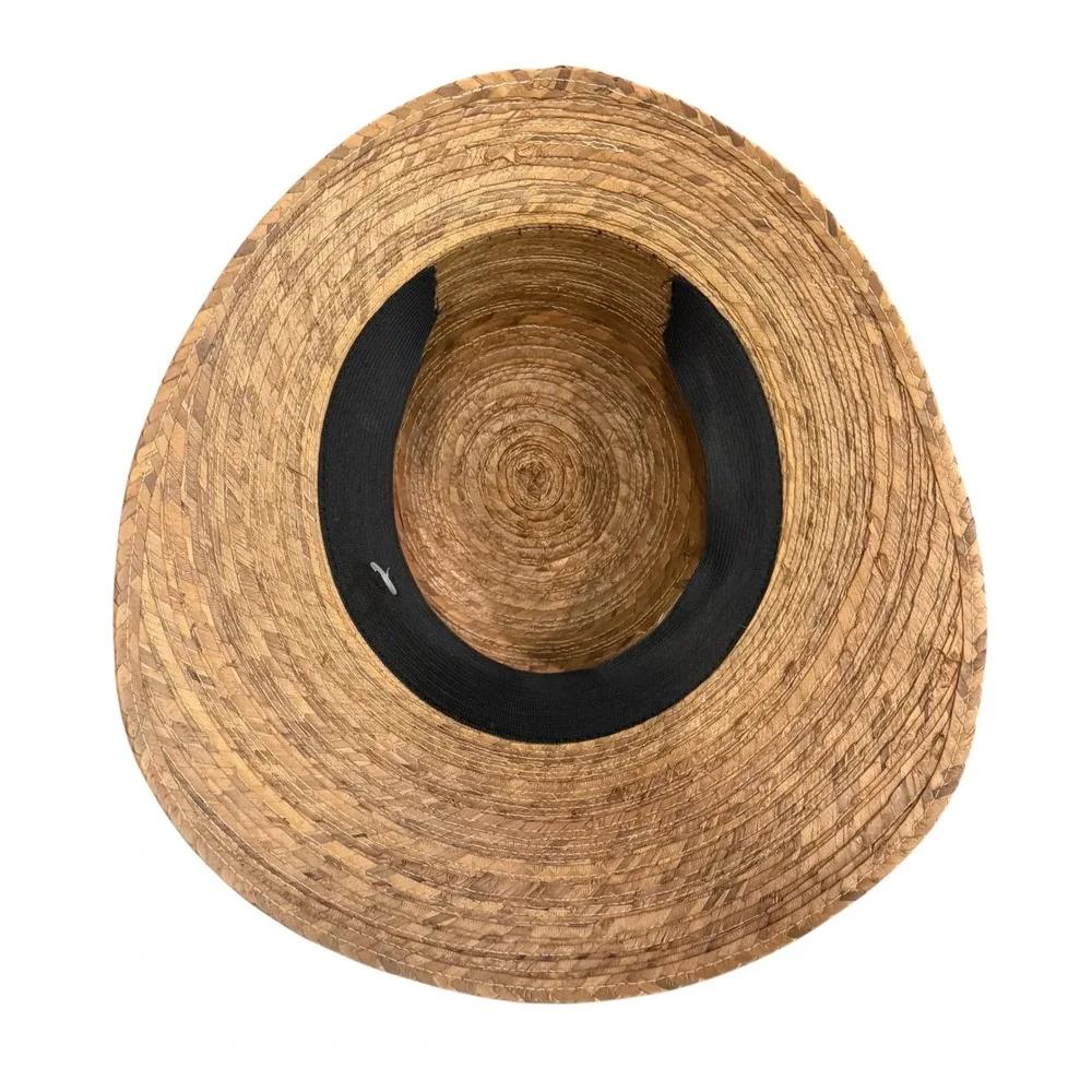 Tula Laurrel Natural Palm Straw Hat Beige Tan Cottagecore Sun Vacation Beach